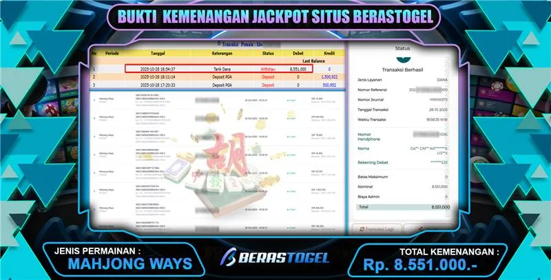 BUKTI JACKPOT BERASTOGEL SLOT