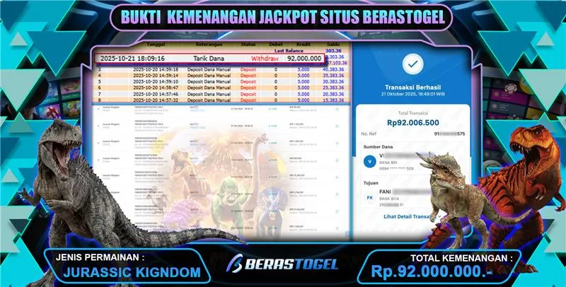 BUKTI JACKPOT BERASTOGEL SLOT