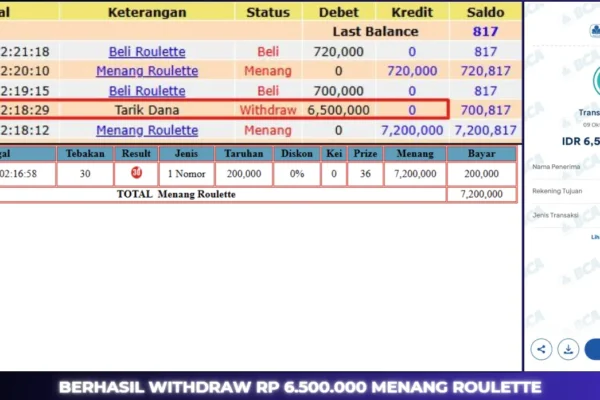 BUKTI JACKPOT BERASTOGEL CASINO