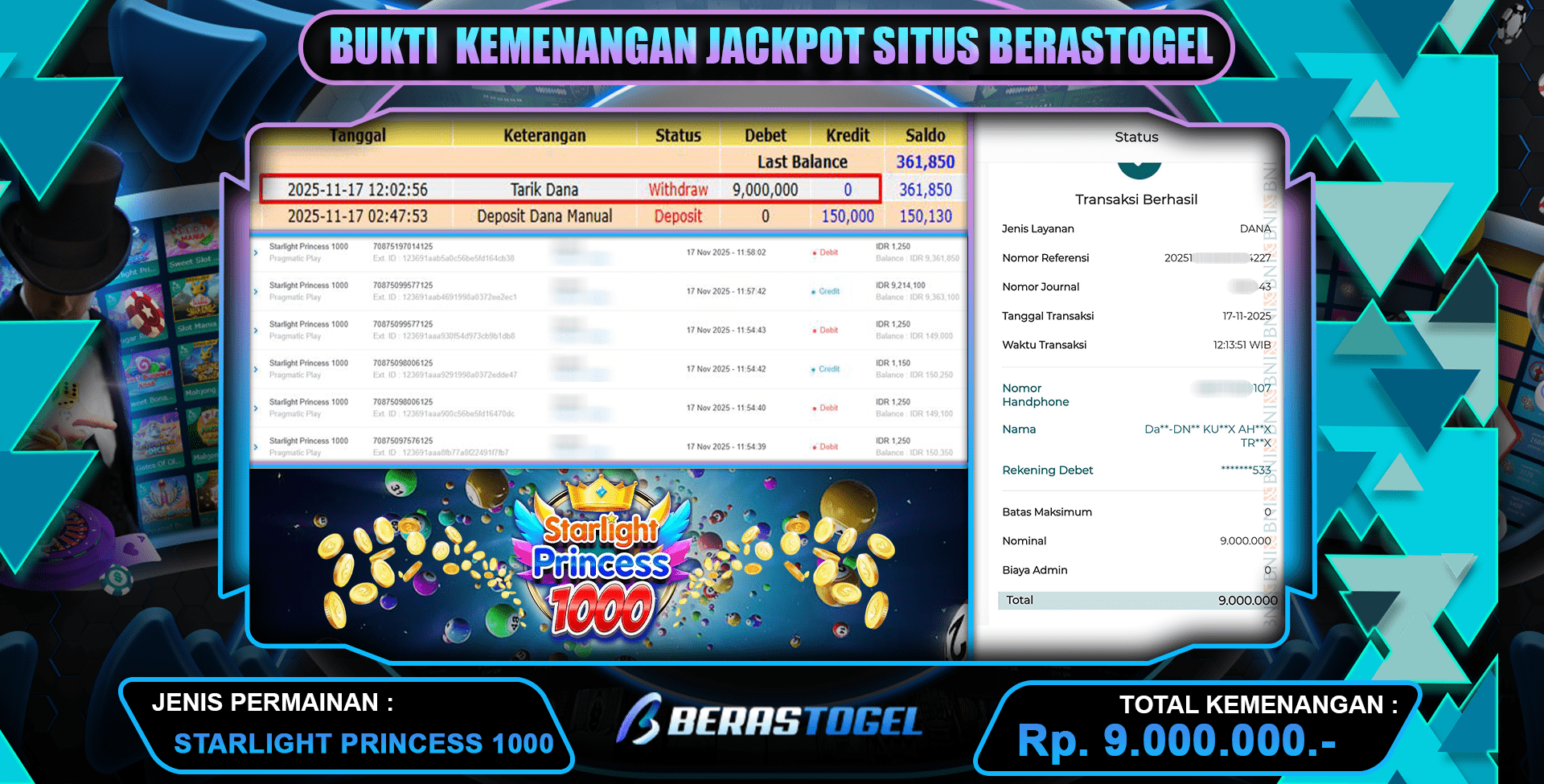 9 JUTA DIKASIH BERASTOGEL