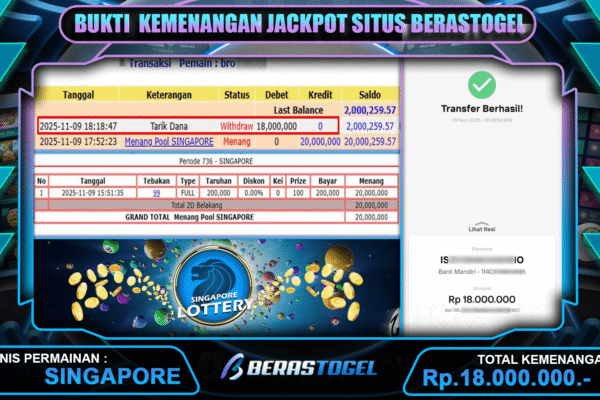 BUKTI BERASTOGEL JACKPOT TOGEL
