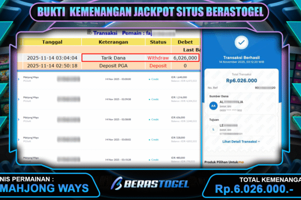 SLOT BERASTOGEL DIJAMIN GACOR