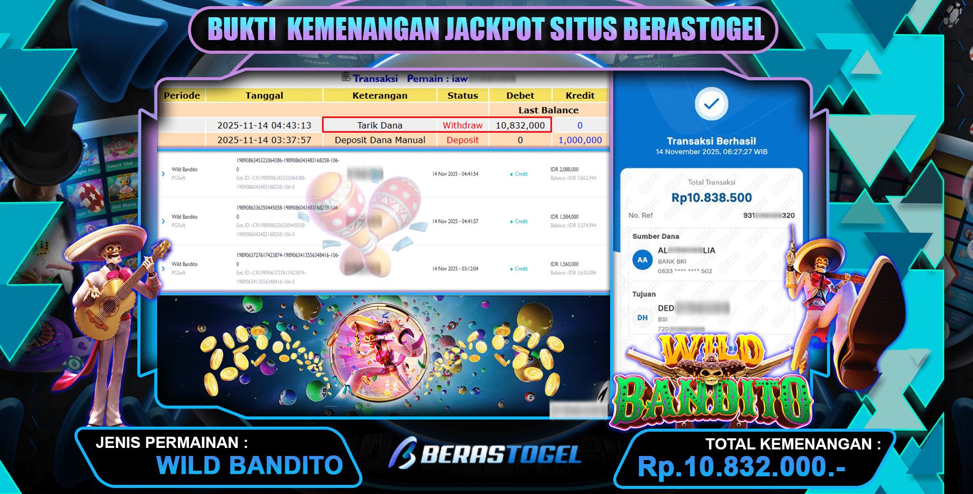 BERASTOGEL LIPAT 10 JUTA