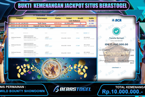FITUR BOUNTY SHOWDOWN BERASTOGEL
