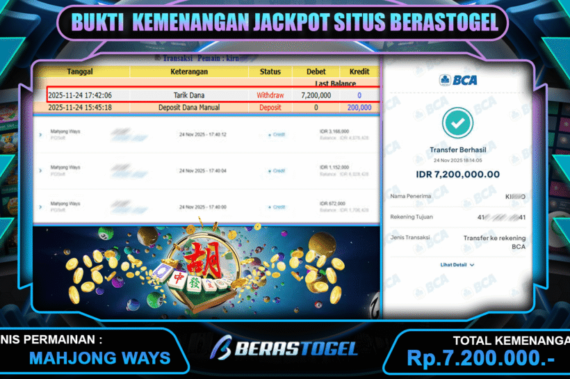 SLOT BERASTOGEL GAMPANG JACKPOT