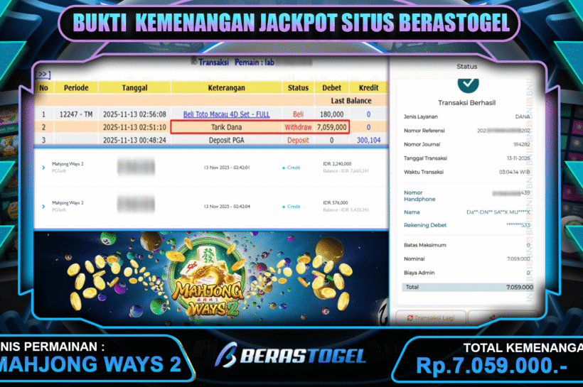 JACKPOT SLOT BERASTOGEL GACOR