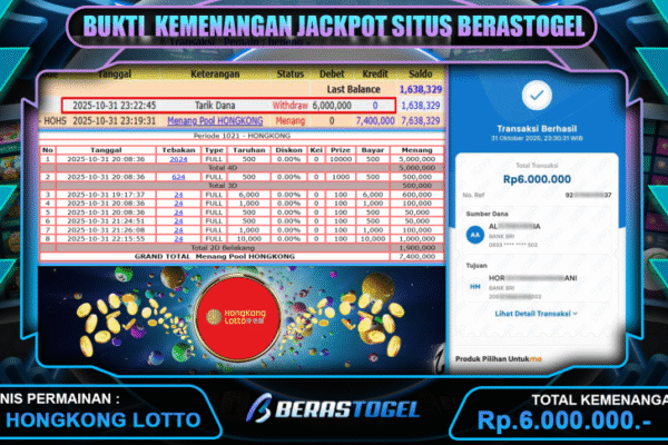 KEMENANGAN HONGKONG LOTTO BERASTOGEL