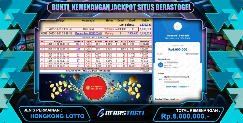 KEMENANGAN HONGKONG LOTTO BERASTOGEL