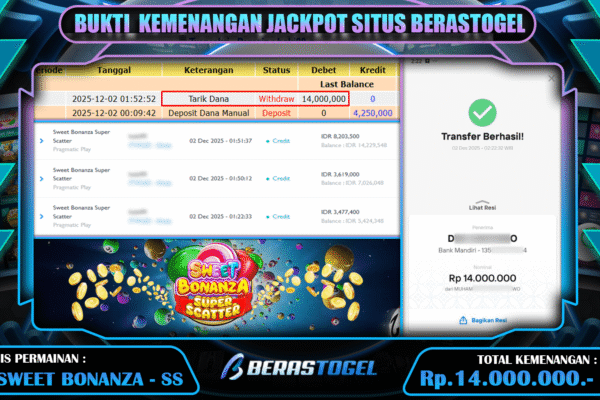 BUKTI SLOT BERASTOGEL MELEDAK