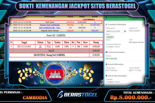 ANGKA JITU TOGEL CAMBODIA