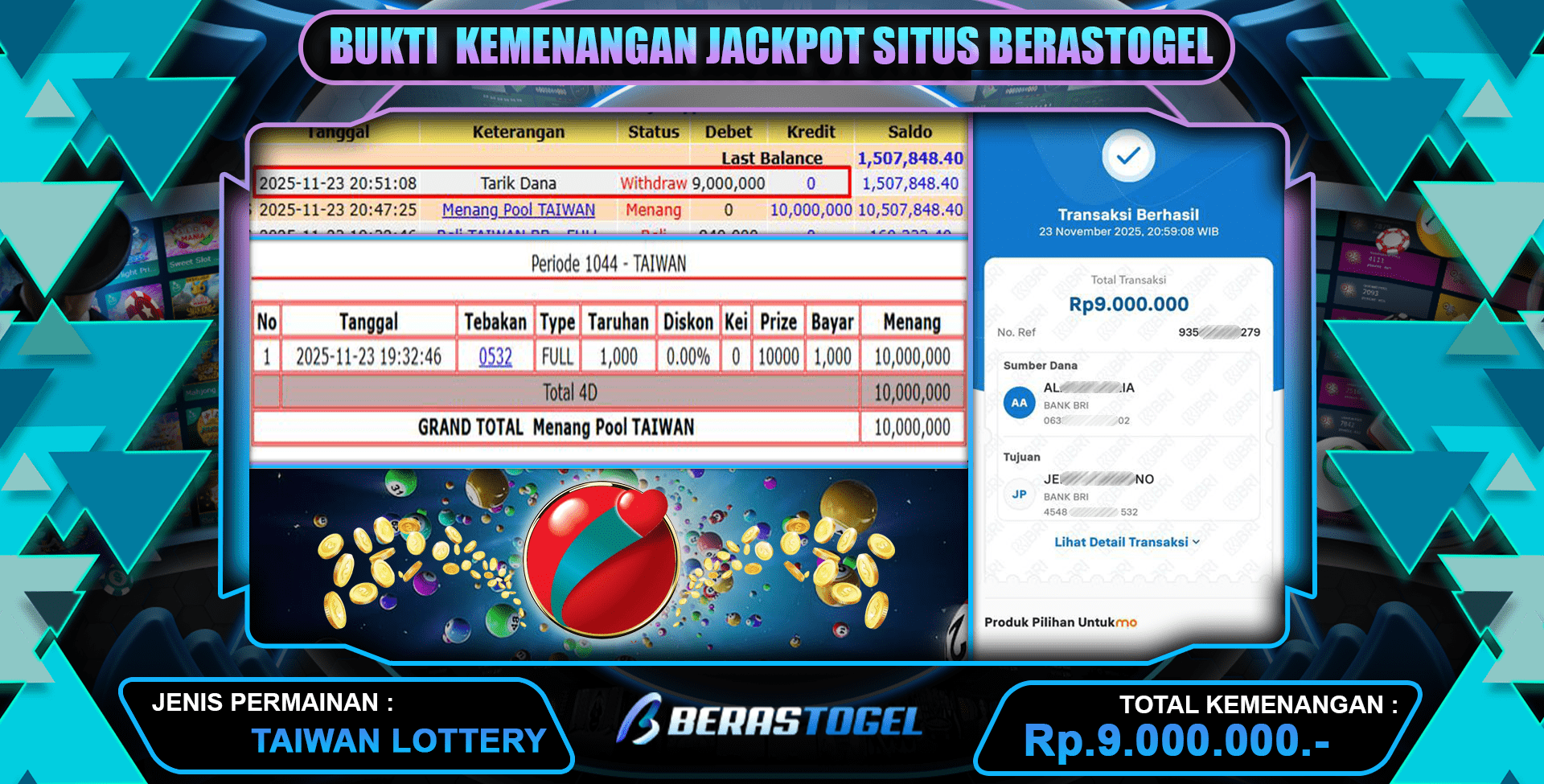 BUKTI MENANG TOGEL BERASTOGEL