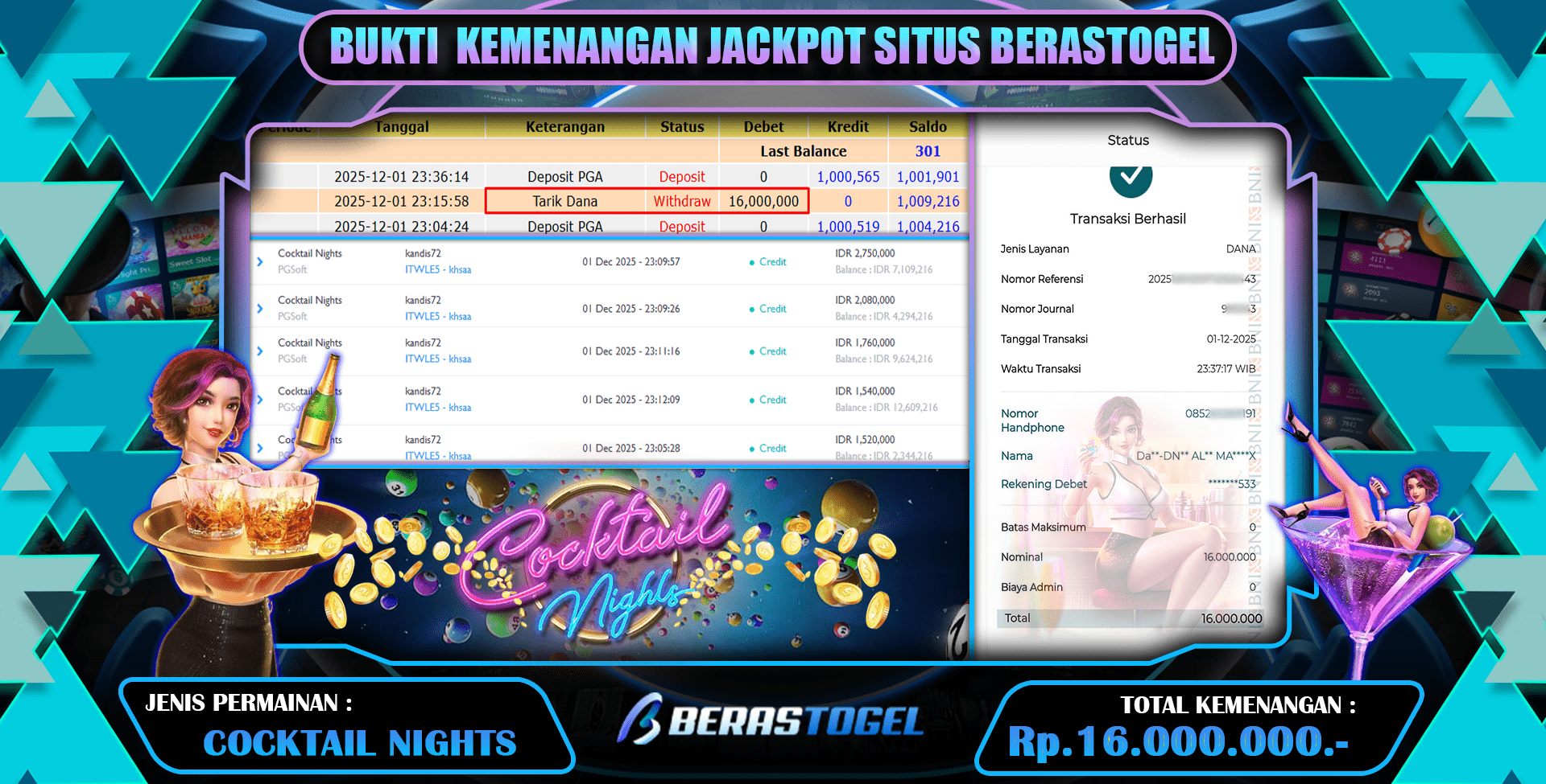 BUKTI MENANG SLOT BERASTOGEL
