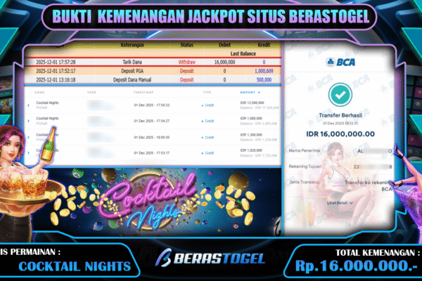 JACKPOT DI SITUS BERASTOGEL