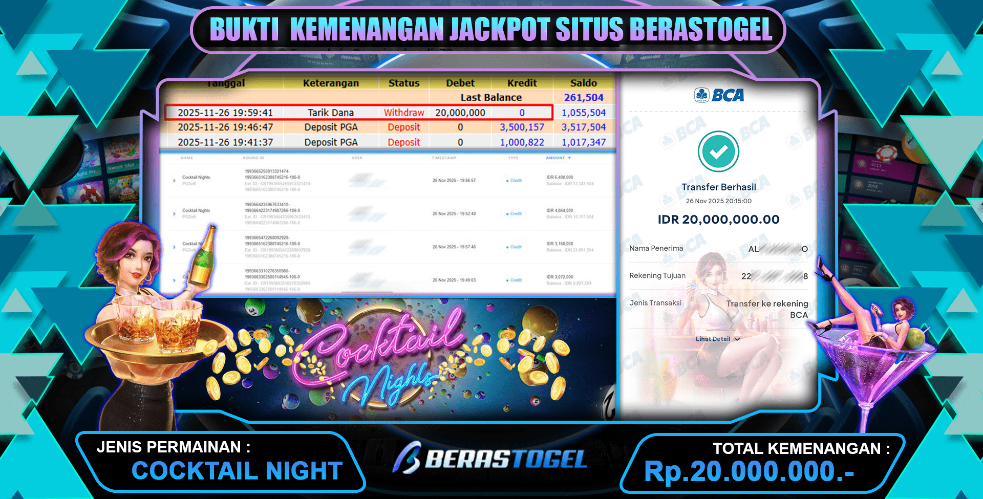 PEMAIN BERASTOGEL JACKPOT SLOT