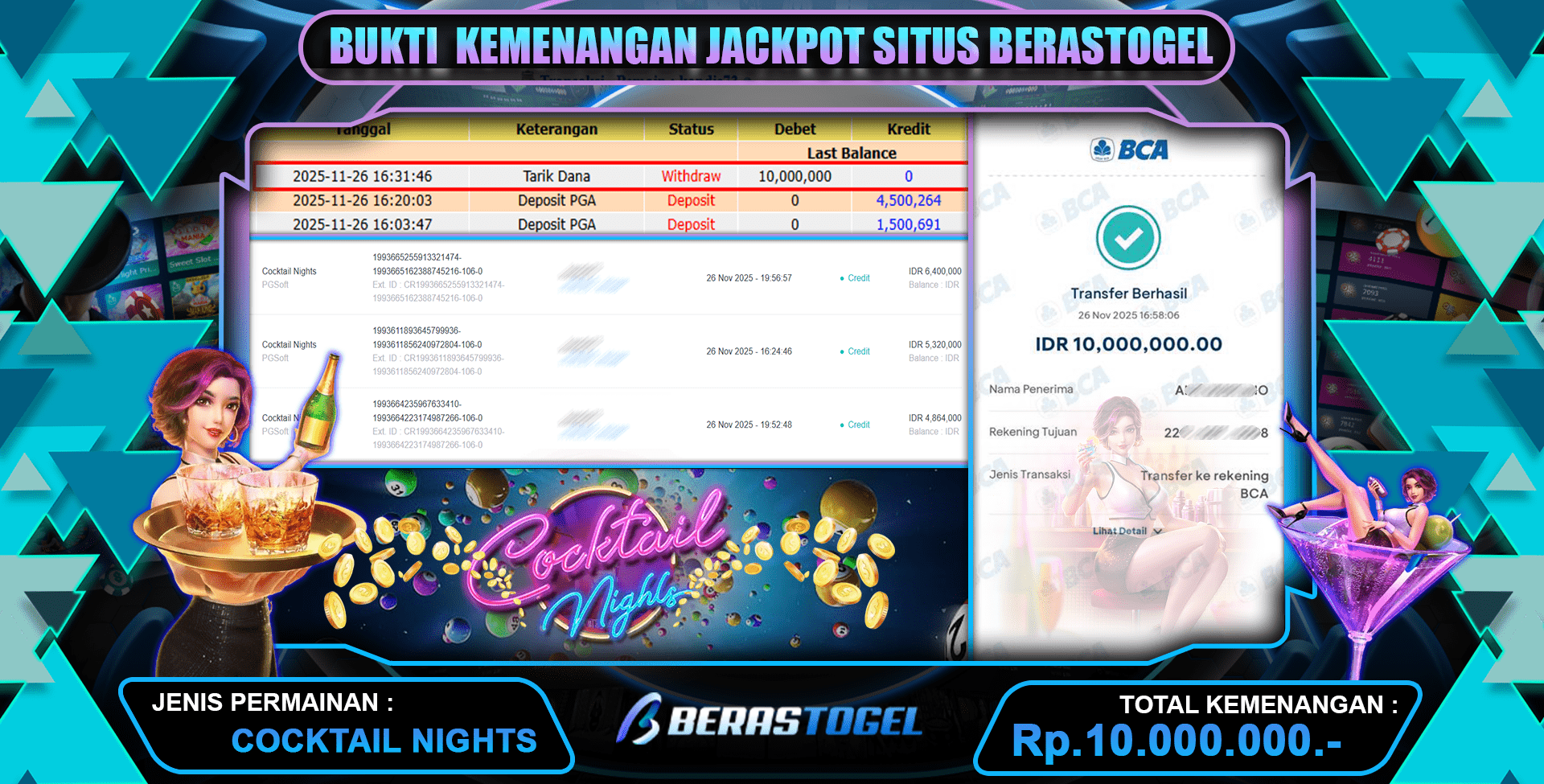 JACKPOT BESAR COCKTAIL NIGHTS