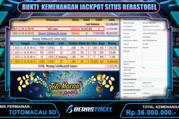 MENANG TOGEL DIBAYAR BERASTOGEL