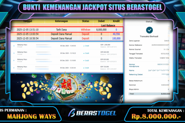 MEMBER BERASTOGEL CUAN SLOT