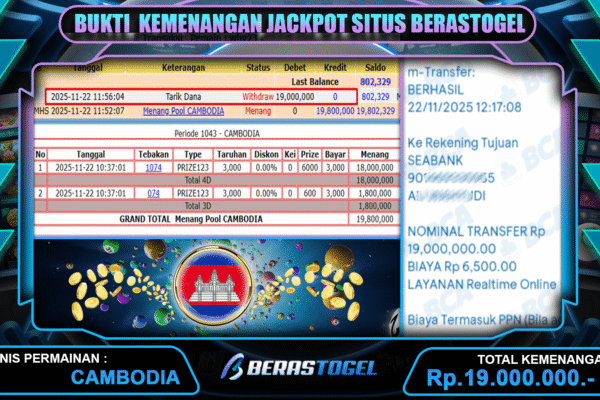 BUKTI TOGEL CAMBODIA BERASTOGEL