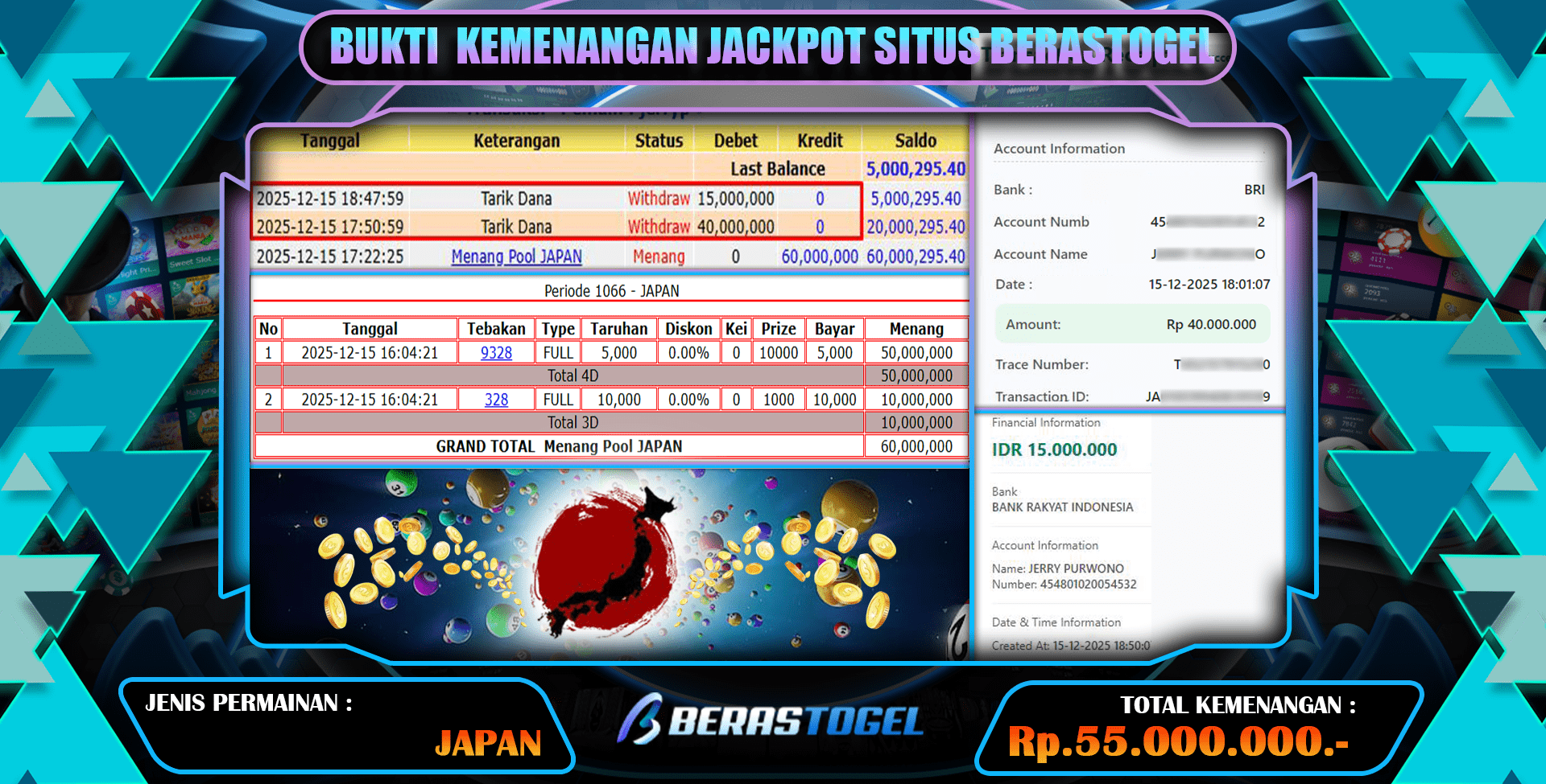 DIKASIH JP JAPAN BERASTOGEL