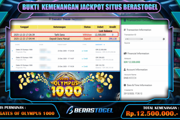 JACKPOT SLOT DI BERASTOGEL