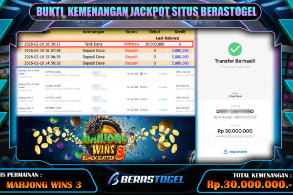 UPDATE POLA JACKPOT BERASTOGEL