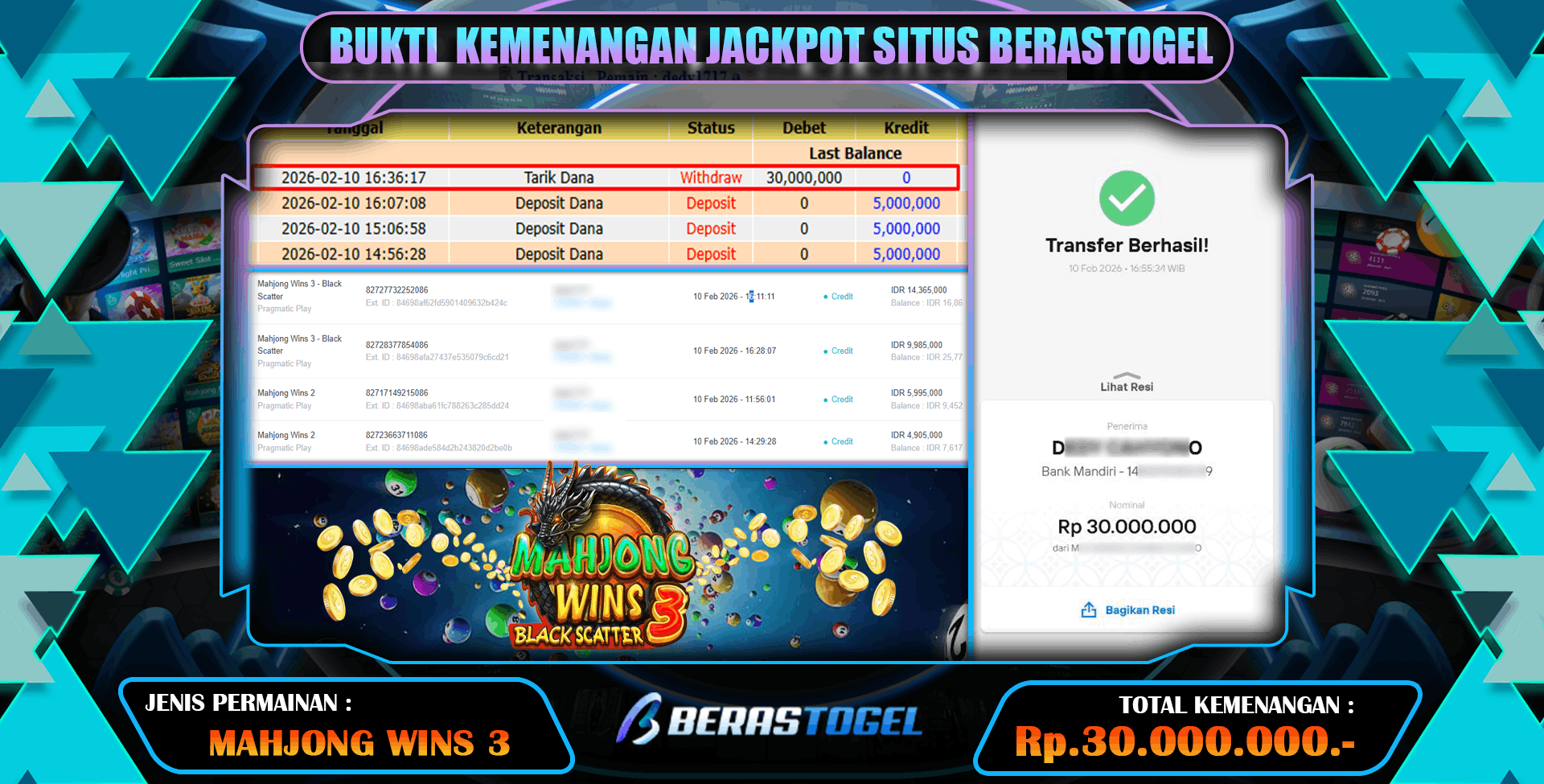 UPDATE POLA JACKPOT BERASTOGEL