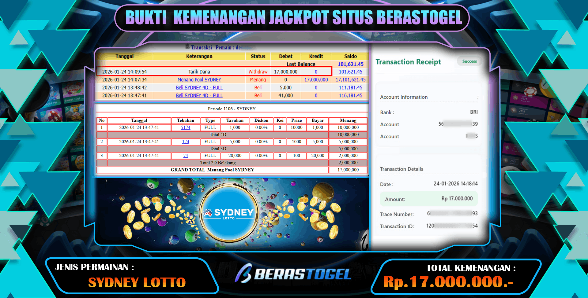 RAIH JACKPOT SUPER BERASTOGEL
