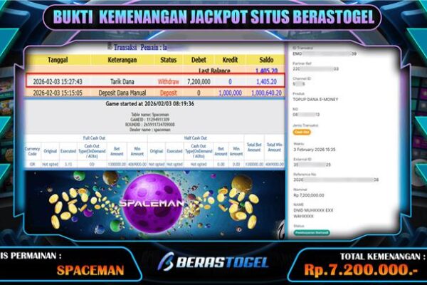 BERASTOGEL PEMBAYARAN JP SPACEMAN