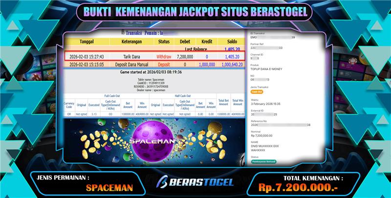 BERASTOGEL PEMBAYARAN JP SPACEMAN