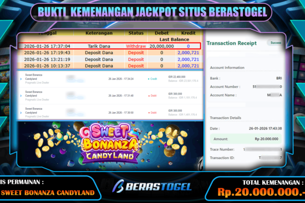 MANTAP JACKPOT DI BERASTOGEL