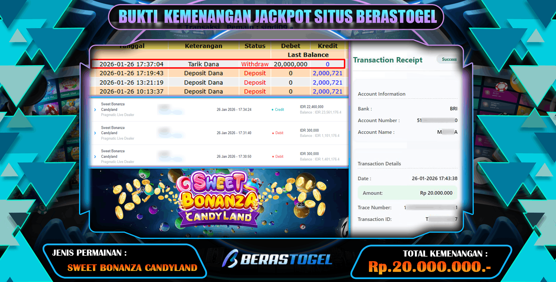 MANTAP JACKPOT DI BERASTOGEL