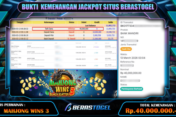 JACKPOT MAHJONG WINS BERASTOGEL