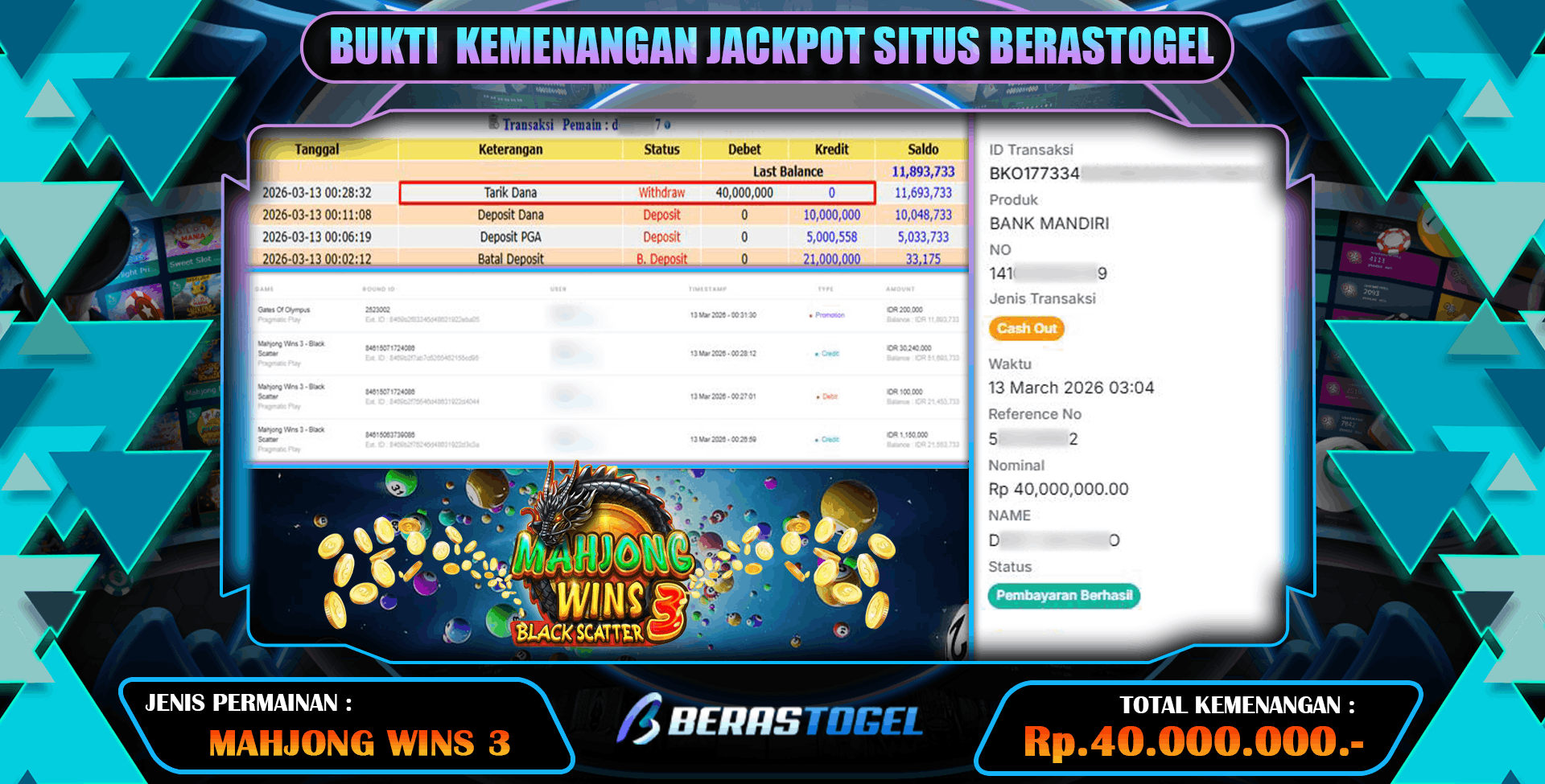 JACKPOT MAHJONG WINS BERASTOGEL