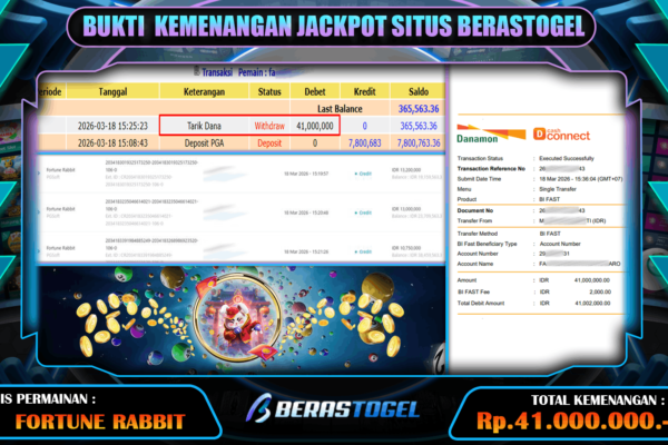 SLOT FORTUNE RABBIT BERASTOGEL