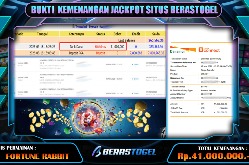 SLOT FORTUNE RABBIT BERASTOGEL