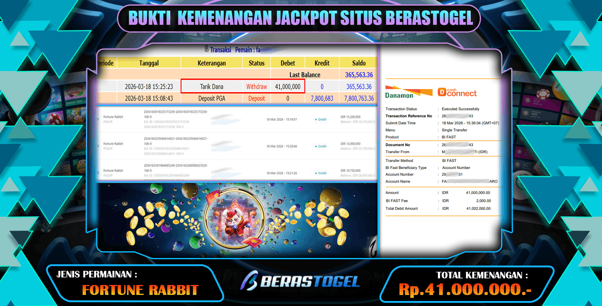 SLOT FORTUNE RABBIT BERASTOGEL