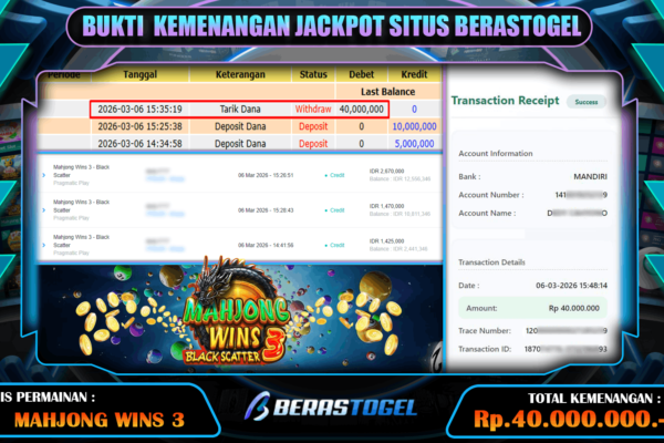 JACKPOT SLOT MAHJONG BERASTOGEL