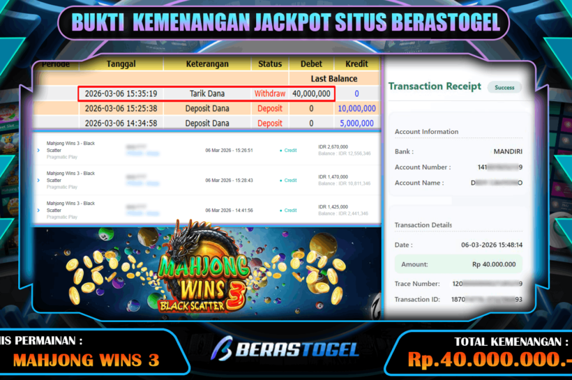 JACKPOT SLOT MAHJONG BERASTOGEL