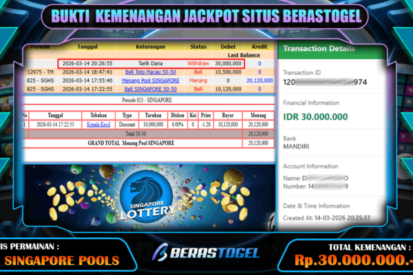 ANTI ZONK SINGAPORE BERASTOGEL