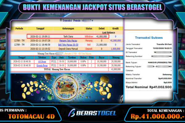 RAHASIA JACKPOT TOGEL TOTOMACAU
