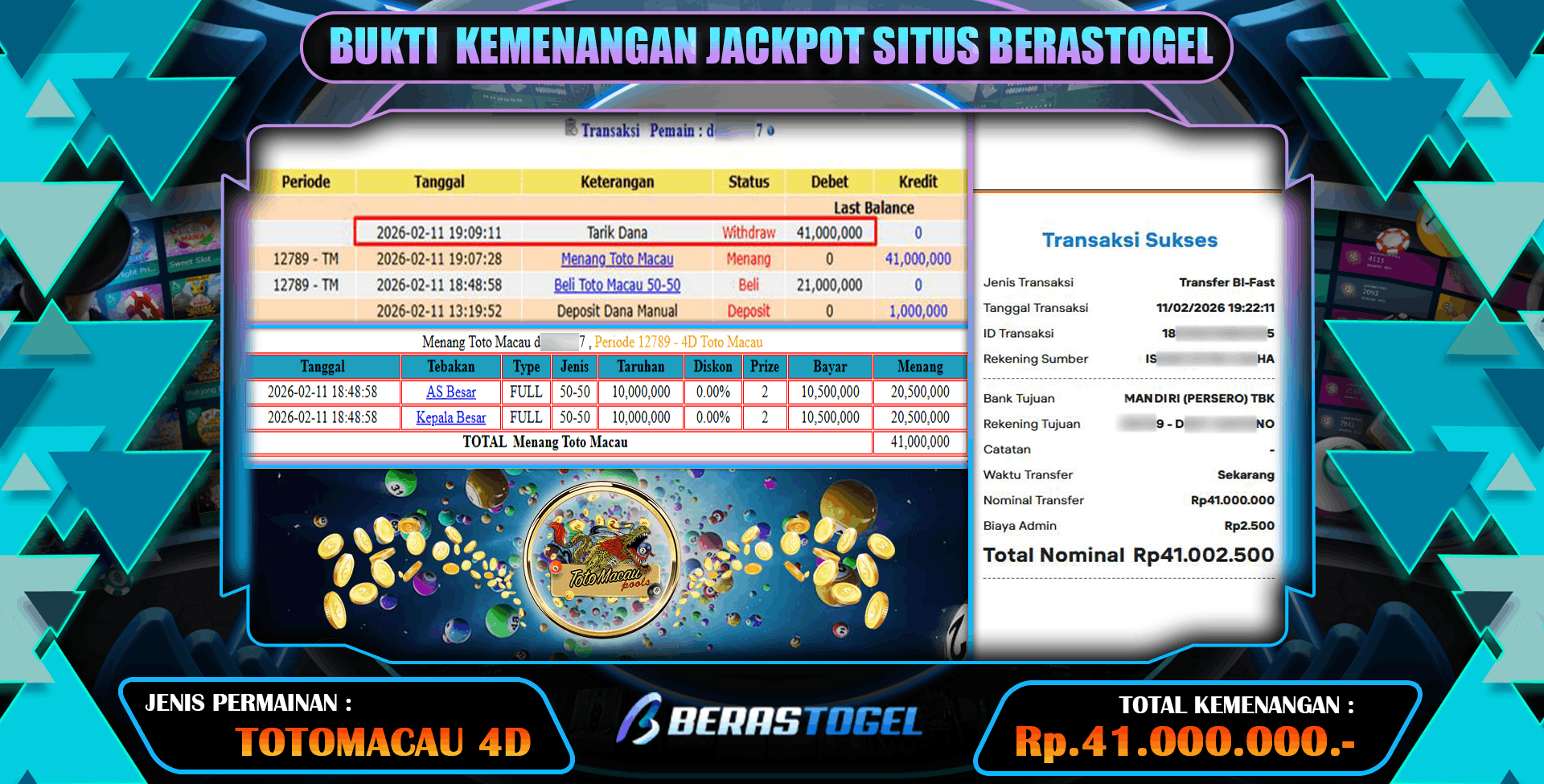 RAHASIA JACKPOT TOGEL TOTOMACAU