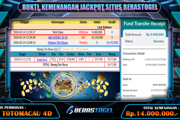 BERASTOGEL CUAN BOSKU MENANG