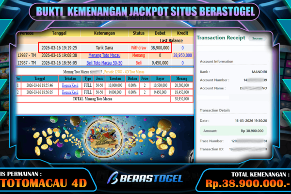 ANTI KALAH TOTOMACAU4D BERASTOGEL