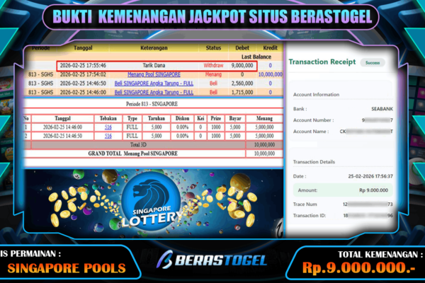 JACKPOT SINGAPORE POOLS TEMPOTOTO