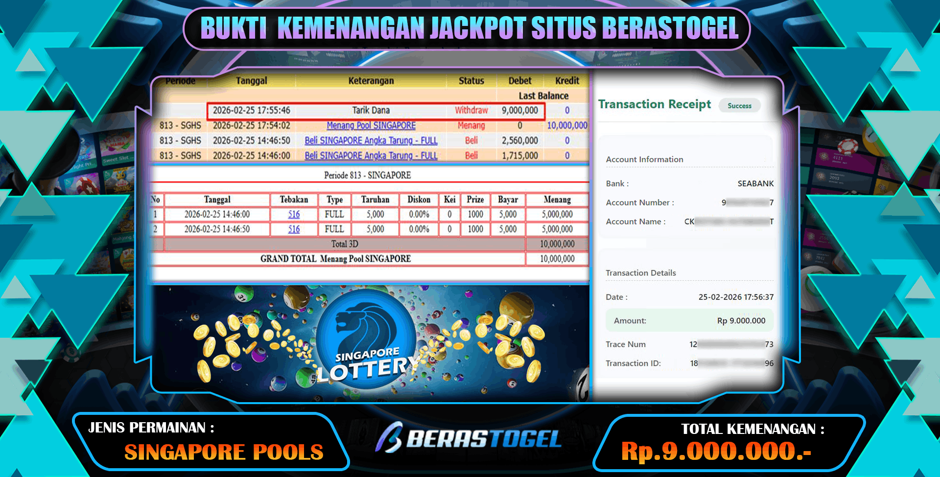 JACKPOT SINGAPORE POOLS TEMPOTOTO
