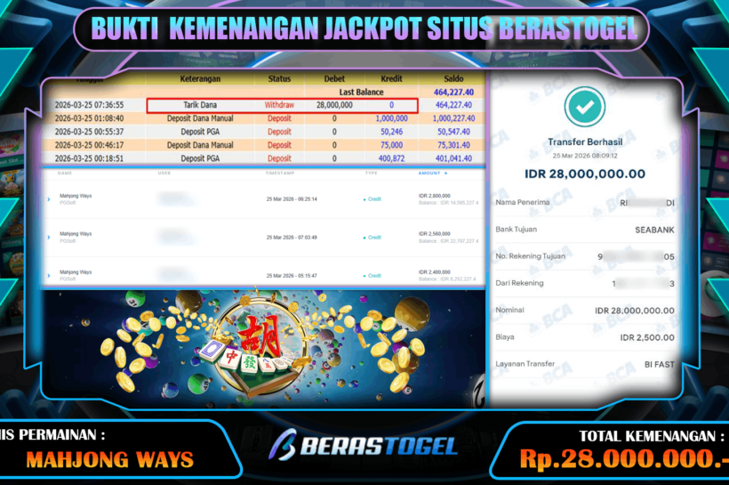 SLOT BERASTOGEL PASTI JACKPOT
