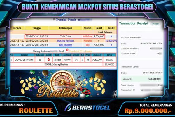 ROULETTE BERASTOGEL GACOR TERUS