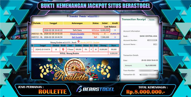 ROULETTE BERASTOGEL GACOR TERUS