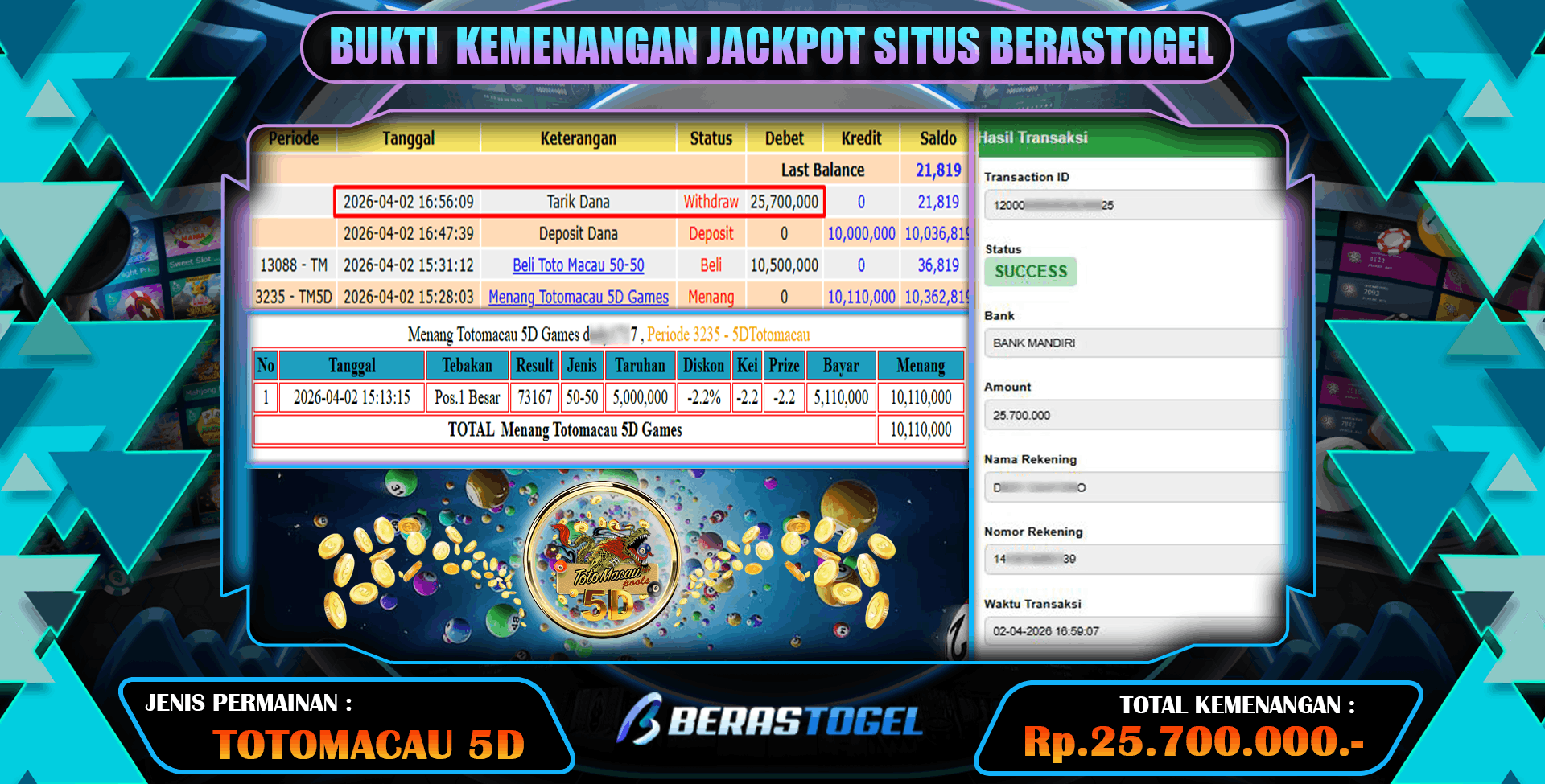 TEMBUS TOGEL TOTOMACAU BERASTOGEL