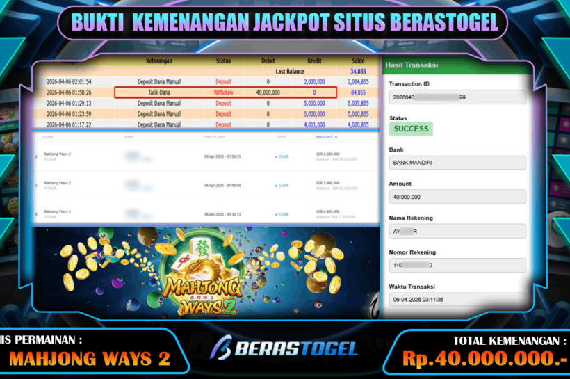 MEMUASKAN SLOT MAHJONG BERASTOGEL